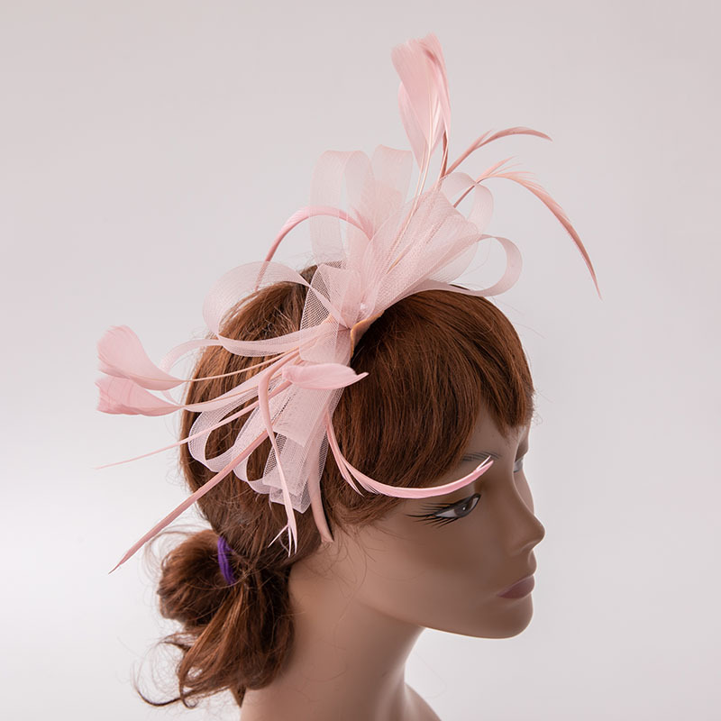 Fascinators Hat Flower Mesh Feathers Headband Hair Accessory Tea Party Wedding Cocktail Headwear for Girls Women