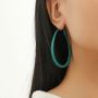 Personalized alloy long drop-shaped earrings, fashionable niche design, sensual exaggerated earrings