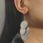 Girls Personalized alloy long drop-shaped earrings, fashionable niche design, sensual exaggerated earrings