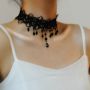 Hot selling retro fashion women's large collar necklace fashionable water drop shape pendant