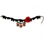  fashion women's large collar necklace fashionable water drop shape pendant choker with flower