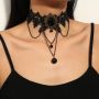 fashion women's large collar necklace fashionable water drop shape pendant choker with beads