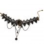 fashion women's large collar necklace fashionable water drop shape pendant choker with beads