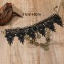 fashion women's large collar necklace fashionable water drop shape pendant choker with chains