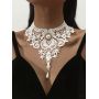 fashion women's large collar necklace fashionable water drop shape pendant choker sunflower choker