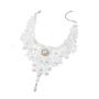 fashion women's large collar necklace fashionable water drop shape pendant choker sunflower choker