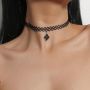 pendant choker fashion women's necklace fashionable water drop shape choker butterfly choker