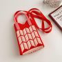 Cell Phone Sleeve Crossbody bag Cell Phone Bag Phone Pouch Crochet Bag 