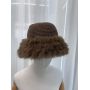 winter bucket winter hat faux fur hat for women girls