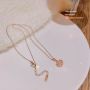 titanium steel necklace Exquisite necklace clavicle chain fashion necklace fashion jewelry