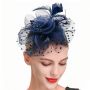 Fascinators Hat Flower Mesh Feathers Headband Hair Accessory Tea Party Wedding Cocktail Headwear for Girls Women