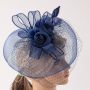Fascinators Hat Flower Mesh Feathers Headband Hair Accessory Tea Party Wedding Cocktail Headwear for Girls Women