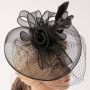 Fascinators Hat Flower Mesh Feathers Headband Hair Accessory Tea Party Wedding Cocktail Headwear for Girls Women