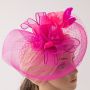 Fascinators Hat Flower Mesh Feathers Headband Hair Accessory Tea Party Wedding Cocktail Headwear for Girls Women