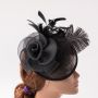 Fascinators Hat Flower Mesh Feathers Headband Hair Accessory Tea Party Wedding Cocktail Headwear for Girls Women