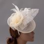Fascinators Hat Flower Mesh Feathers Headband Hair Accessory Tea Party Wedding Cocktail Headwear for Girls Women