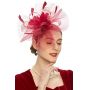 Fascinators Hat Flower Mesh Feathers Headband Hair Accessory Tea Party Wedding Cocktail Headwear for Girls Women