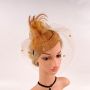 Fascinators Hat Flower Mesh Feathers Headband Hair Accessory Tea Party Wedding Cocktail Headwear for Girls Women
