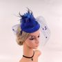 Fascinators Hat Flower Mesh Feathers Headband Hair Accessory Tea Party Wedding Cocktail Headwear for Girls Women