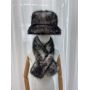 faux fur scarf winter hat warm hat bucket for women girls