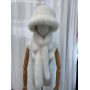 faux fur scarf winter hat warm hat bucket for women girls