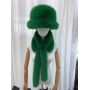 faux fur scarf winter hat warm hat bucket for women girls