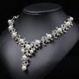 Jewelry set gemstone necklace literary retro medieval palace aesthetic internet celebrity necklace earrings set